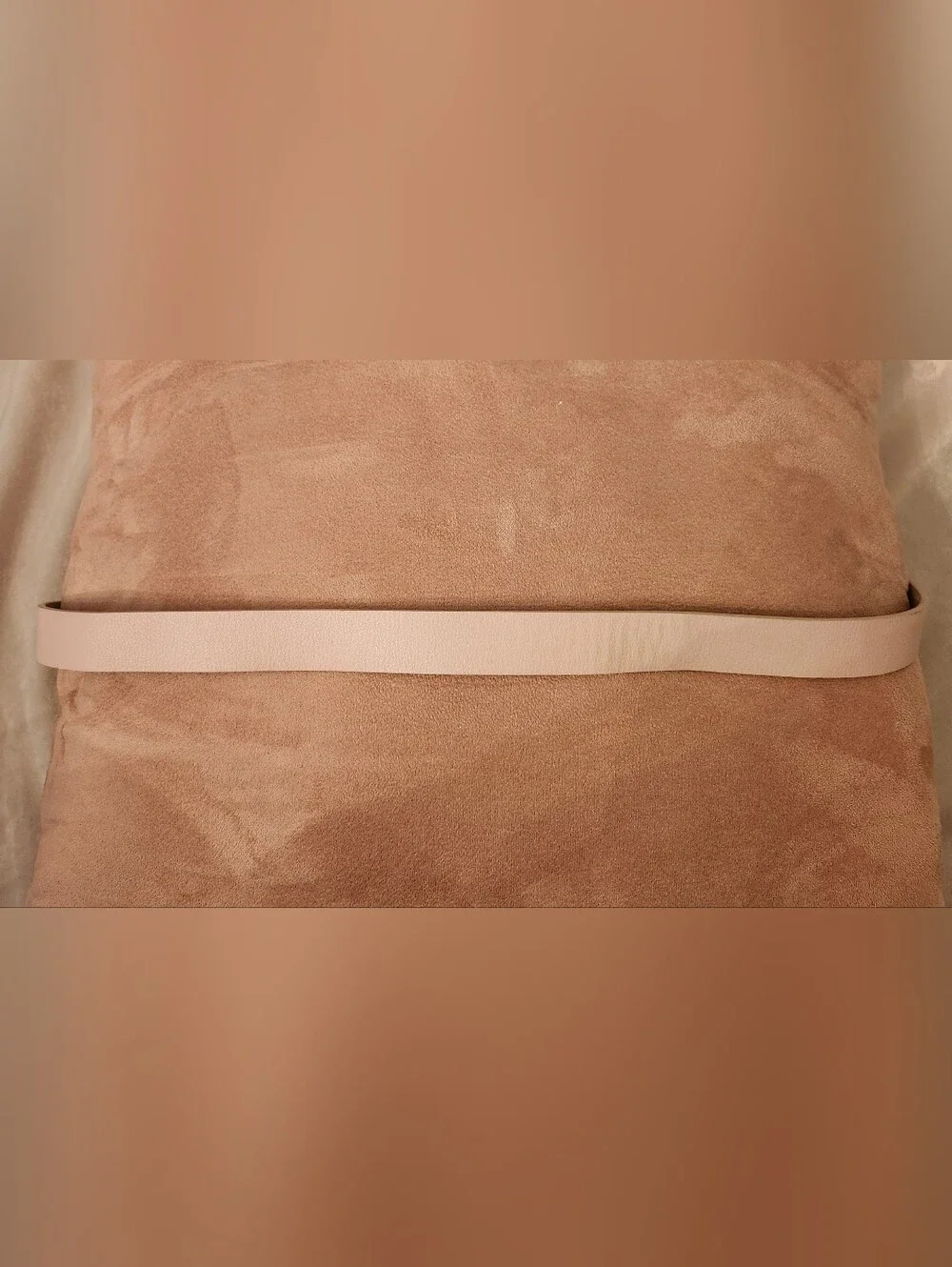 Double Buckle Western-Style Women's Belt in Light Pink